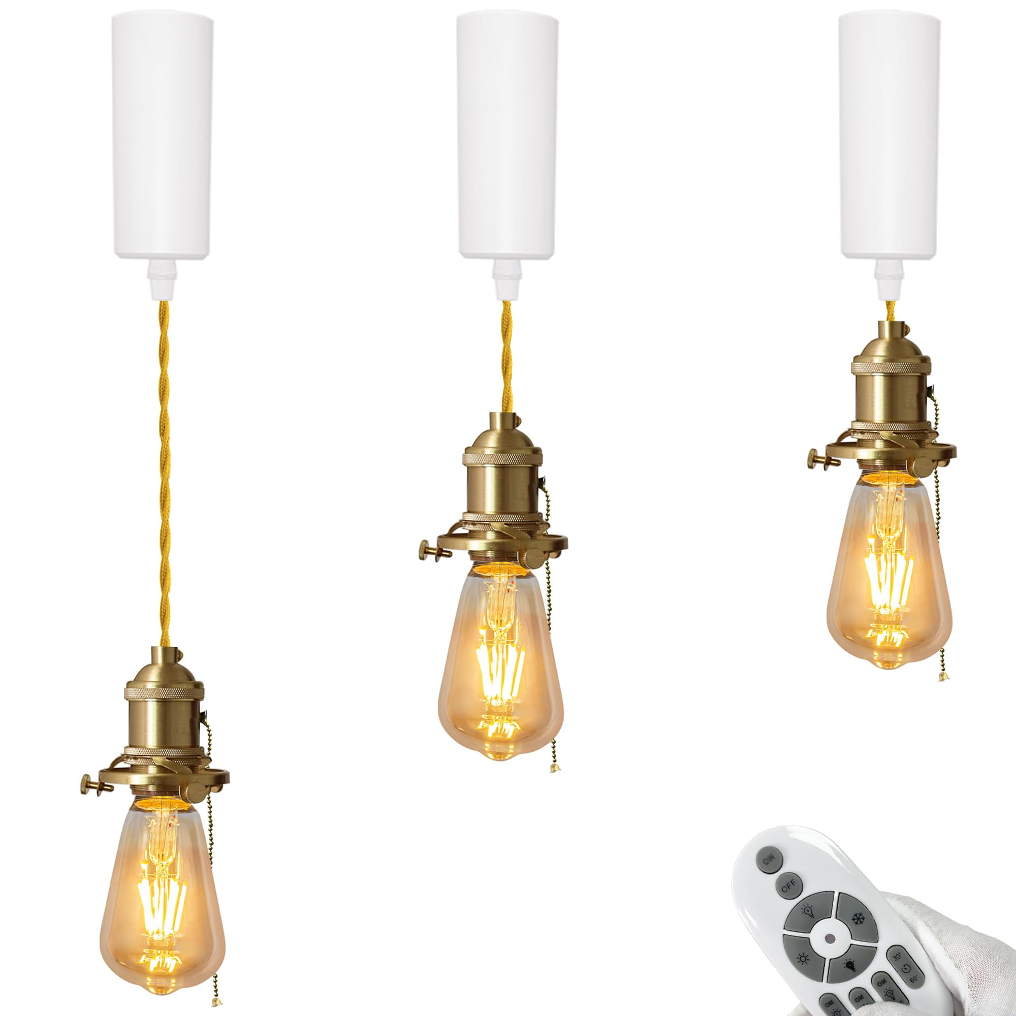 FSLiving Adjustable Height Juno Track Lighting Pendants, HType Track