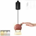 thumbnail image 1 of FSLiving Adjustable Height Track Pendnat Light J-Type Retractable Lift Track Dimmable LED Light Manual Touch Dimmer Indoor Island Light Adjustable Accent 3 Colors Downlight Lamp, Pink - 1 Set, 1 of 8