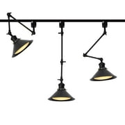 FSLiving Adjustable Swing Arm Vintage Metal Bar Pendant Lights