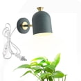 thumbnail image 1 of FSLiving Adjustable Wall Sconces with Full Spectrum for Indoor Plants Portable E26 Socket Macaron Blue Metal Gimbaled Wall lamp with Timer Cord for Grow Light Industrial Fixture No Drilling, 1 of 7