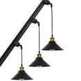thumbnail image 1 of FSLiving Adjusted Angle Rotated 3.2 Ft Wire J-Type Tracking Light E26 Base Black Metal Shade Vintage Design Droplight for Inclined Position Roof Home,Customizable (No Bulb & Track) - 3 Packs, 1 of 7
