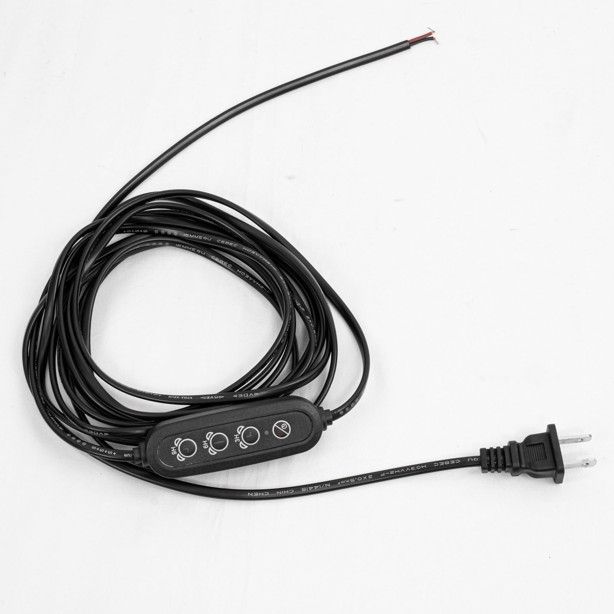 FSLiving Auto Off Timer 14.7'/4.5M Smooth Wire with Timer Electrical ...