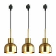 thumbnail image 1 of FSLiving Brass Plating Industrial Pendant Light H-Type Track Light Pendants 2 ft Cord Iron Dome Track Light Decoratefor Instant Pendant Lights for Kitchen,Customizable - 3 Lights, 1 of 8