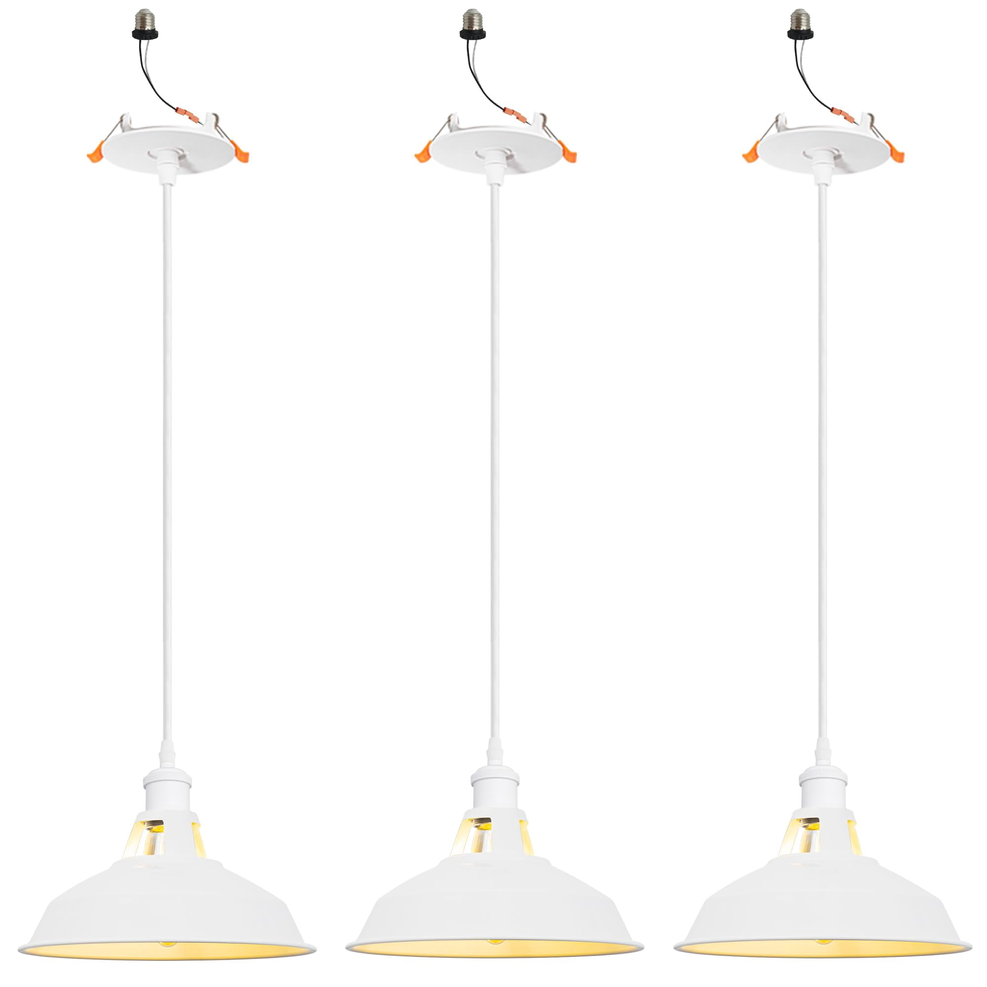 FSLiving Can Lights Recessed Mounted Instant ON Pendants Compatible E26 ...