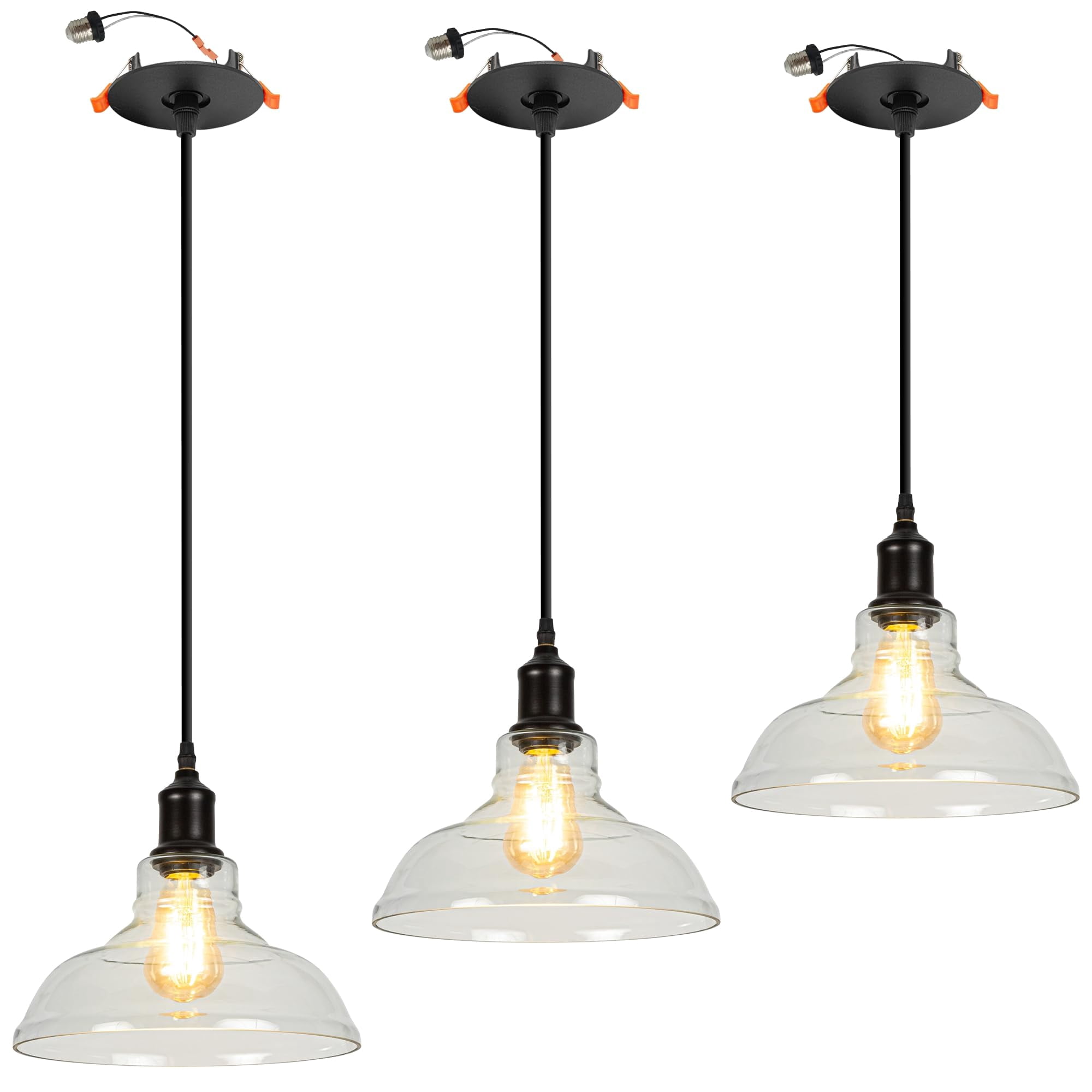 FSLiving Can Lights Retrofit Recessed Light Instant Pendants Compatible ...