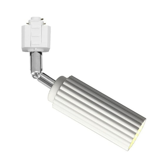 FSLiving Concise Design H-Type Track Pendant Light White Metal Adjustable Angle Track Light Fixture Netural Light Spotlight for Store Office Hallway Loft Wall Art,GU10 Bulb Included - 1 Pack