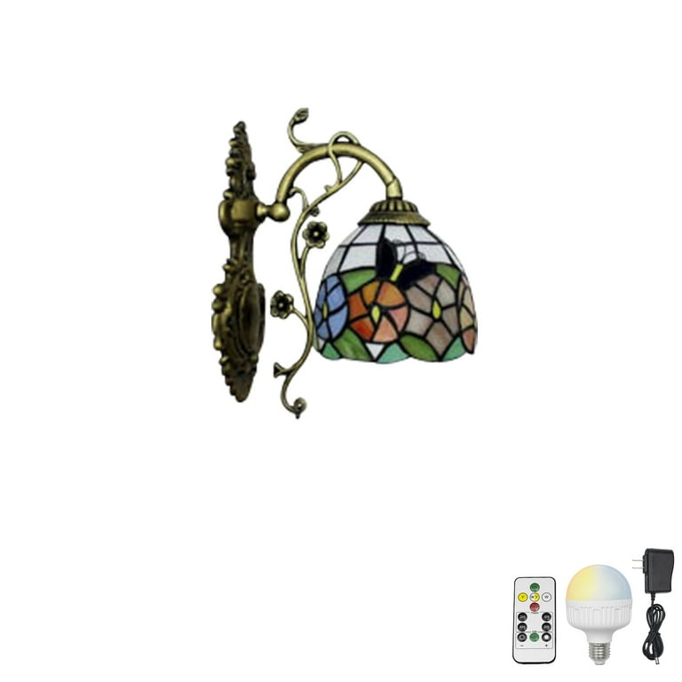 Led remote control vintage wall sconce light 2025