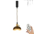 thumbnail image 1 of FSLiving Dimmable Color changing Remote Control Pendant Light H-type Mini Coconut Shell Art Style Track Lighting Fixtures for Kitchen Sink Home Decor,Track System Sold Separately - 1 Pack, 1 of 9