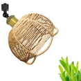 thumbnail image 1 of FSLiving Full Spectrum 10W LED Focusing Grow Spotlight Bulb Plant Grow Light for H-Type Track, Adjustable Gimbaled Light, Boho Brown Twine Hollow-carved Designed Globe for Green House Customizable, 1 of 7