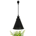 thumbnail image 1 of FSLiving Full Spectrum 15W LED Plant Grow Light H-Type Track Lighting Pendant Retro Black Spot Light Cone Shape, Halo Track Light Industrial Style for Indoor Plant Kitchen Island, Customizable, 1 of 9
