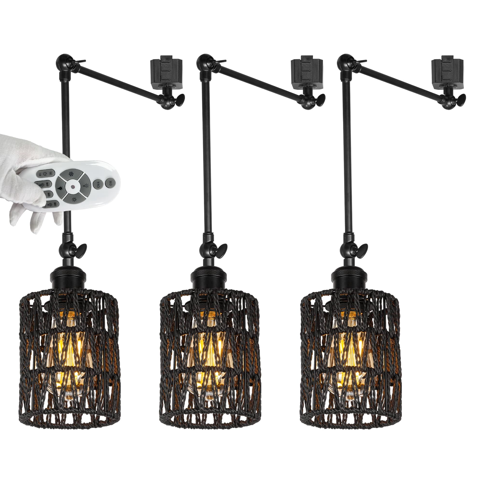 FSLiving Gimbaled LED Track Light,Adjustable Light Poles Halo Track ...