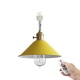 thumbnail image 1 of FSLiving H-Type Remote Control Track Pendant Light Adjustable Angle Nordic Style Macaron Yellow Track Lighting Fixture Dimmable Color Changing for Kitchen Island Sloped/Vaulted Ceiling - 1 Pack, 1 of 6