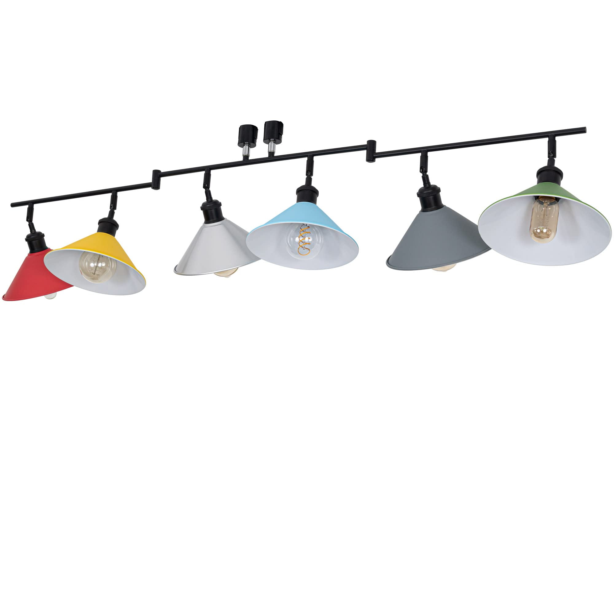 VANoopee 8-Light LED Track Lighting Kit – 6.6FT H Track, Dimmable Spotlights, 3000K Warm White