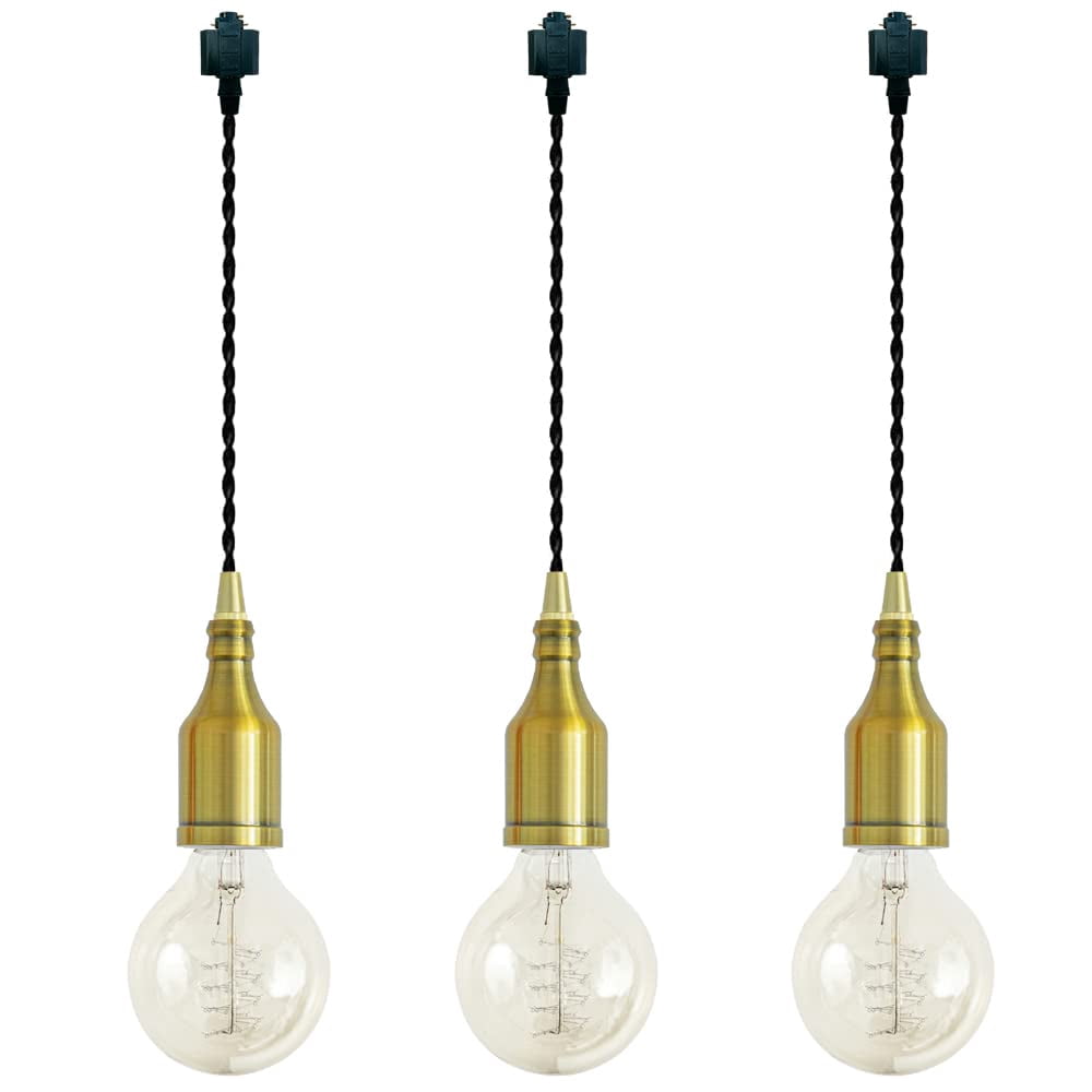 Copper Pipe Entryway Lighting Reference: Fsliving H Type Track Pendant Light Vintage Design Black Twisted