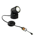 thumbnail image 1 of FSLiving High Accent Uplight 5W COB LED with Smart Plug Timmer Switch Adjustment Spotlight Light with 5.9ft Black Foot Pedal Switch Cord Extra Light Rotating Decorative for Backlight Leaning - Black, 1 of 7