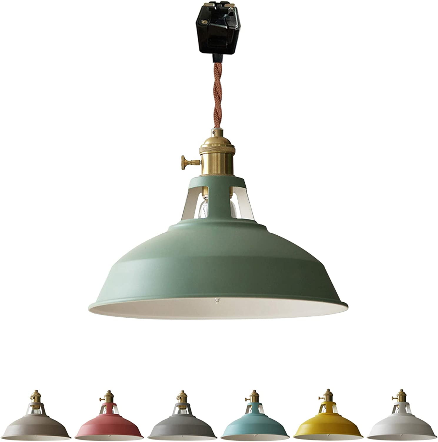 Dimmable H-Track Pendant Lights - 3-Light Industrial Style With Adjustable Wire, Iron Art Design
