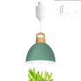 thumbnail image 1 of FSLiving Adjustable Height Full Spectrum 10W LED Plant Grow Light H-Type Track Lighting Pendant Restaurant Retro Green Natural Light Dome Shape, Macaron Style for Kitchen Indoor Plant, Customizable, 1 of 9