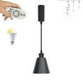 thumbnail image 1 of FSLiving J-Type Track Light Pendants Restaurant 2.4GHz 3-Zone Remote Control Stepless Dimming Juno Track Light Adjustable Height 5ft Industrial Style for Kitchen Island Dining Room - 1 Pack, 1 of 8