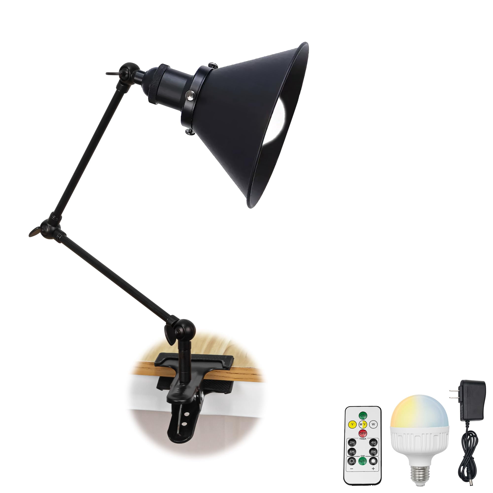 Light Control Desk Light FSLiving LED Clip Light Pole Mounted LED Clip Light Pole Mounted ...