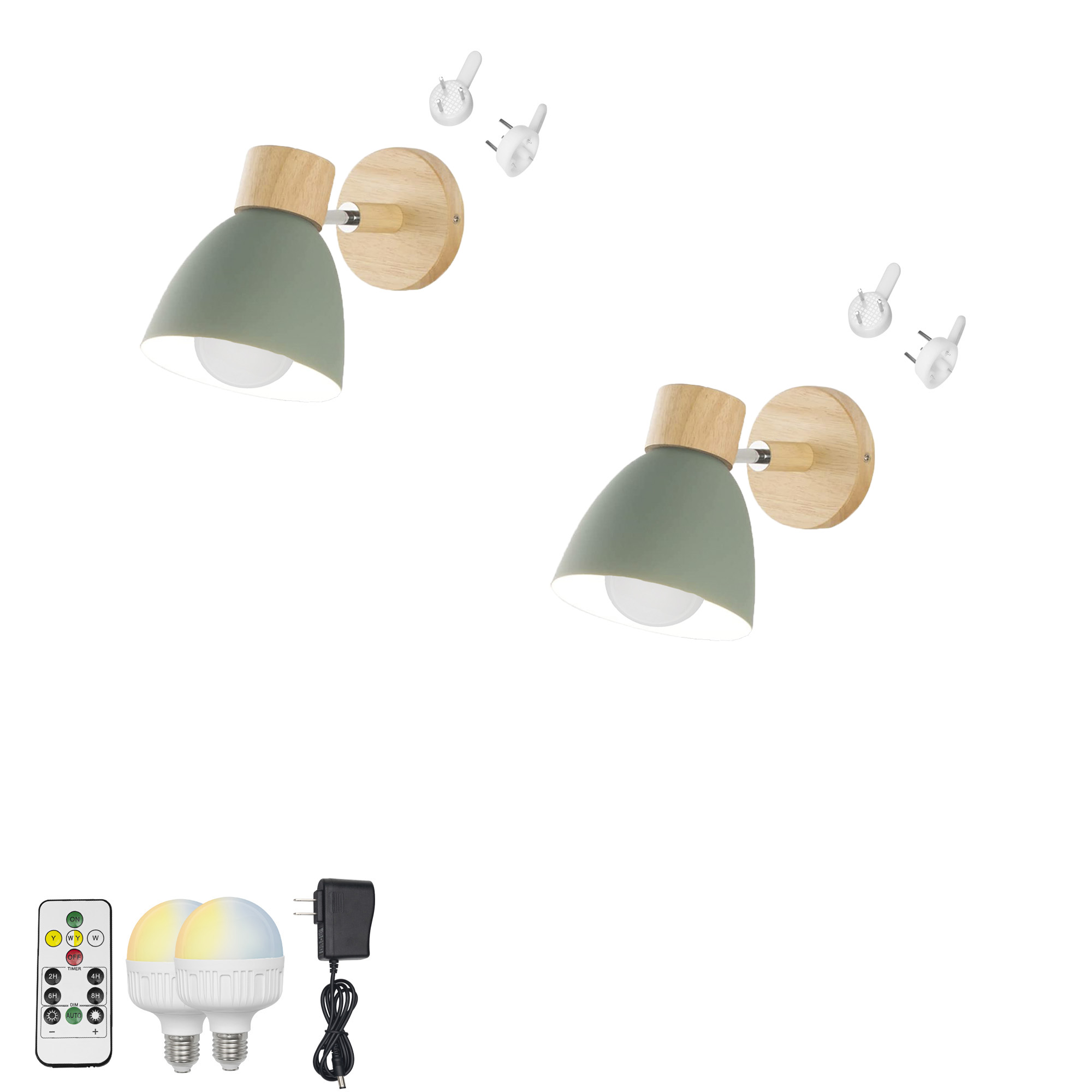 Kiven Battery Operated Wall Lamp,Vintage Rechargeable Wall Sconces with