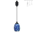 FSLiving Mini Adjustable Height J Type Track Light Pendants Handblown