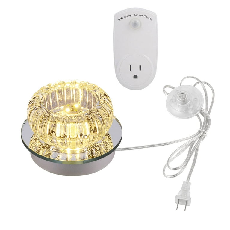 Dimmable 5W LED Accent Uplight – Rotating Spotlight With Dimmer Cord, For Art, Gallery, Loft, Warm White