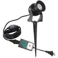 thumbnail image 1 of FSLiving Outdoor LED Spotlight Timer Waterproof Bright Flag Light with Spiked Stand Landscape Automatic Mini Lawn Lamp 7W Graden Light Decorative with Plug Courtyard Front Yard - Warm White, 1 of 8