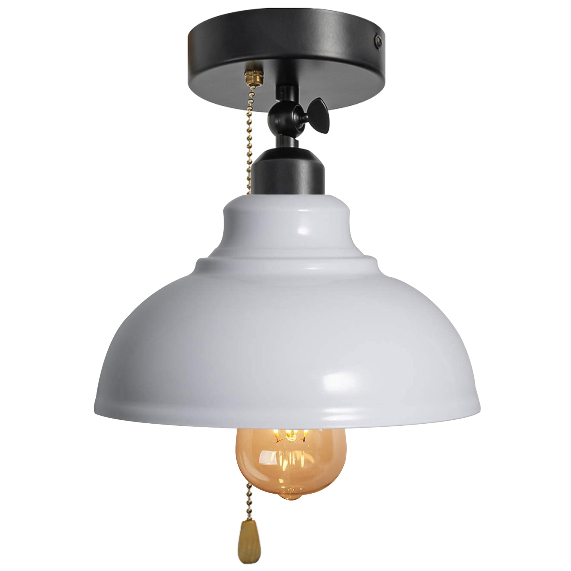 FSLiving RV Adjustable Wall Light with Zipper Switch 12V White