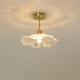thumbnail image 1 of FSLiving RV Hardwired Glass Wall Light with 12V Retro RV Decorative Light RV Ceiling Light Dome Shape Fixtures Ceiling Mount RV Wall Light, E26 E27 Industrial Semi Flush Mount for RV Camper,Copper, 1 of 6