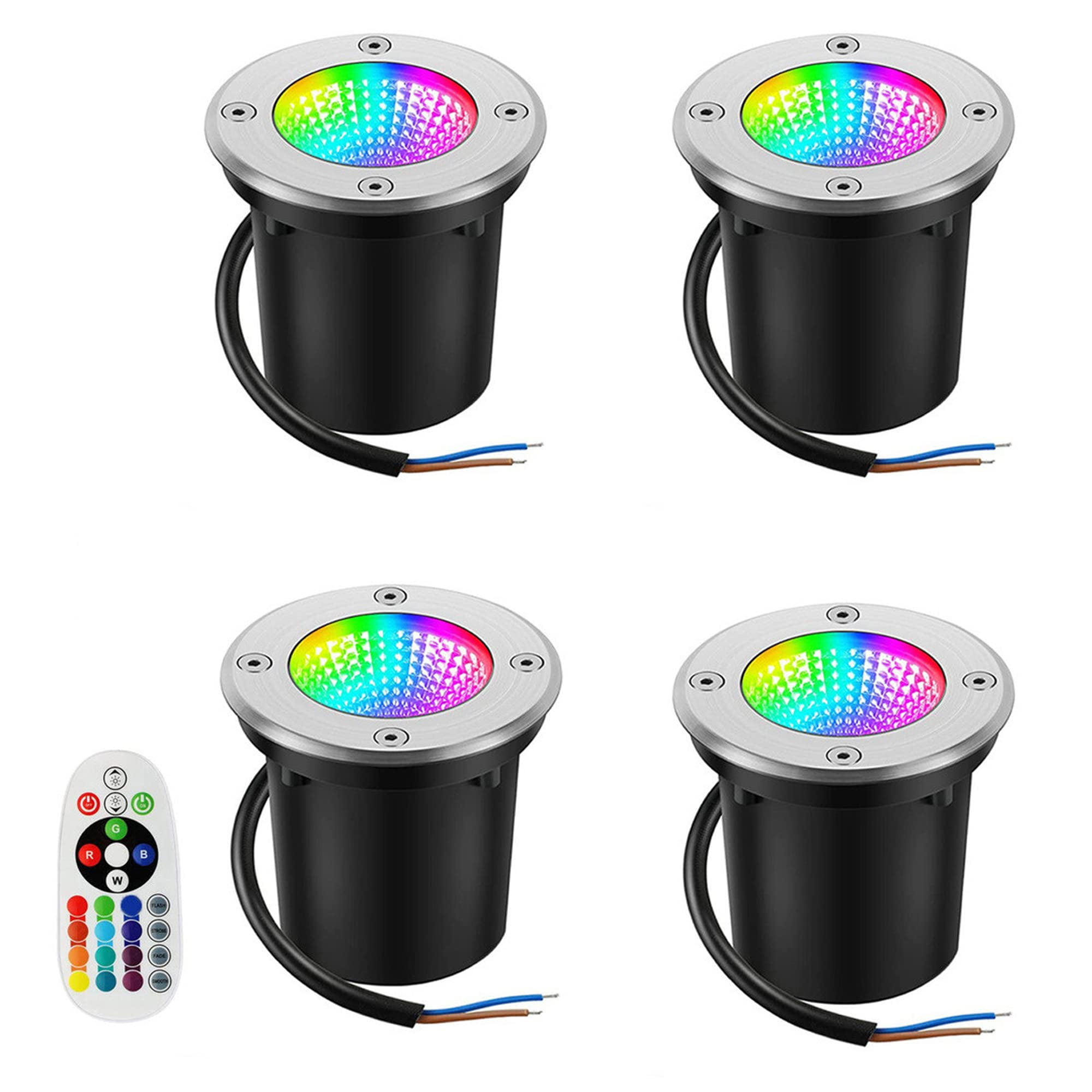 FSLiving RV LED Landscape Lights 6W Color Changing RGB Waterproof ...