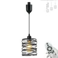thumbnail image 1 of FSLiving Remote Control H-Type Track Pendant Light Double Lamp Shades Cylinder Pendant Lamp Industrial Factory Track Lighting with Smart Edison Bulbs Color Changing Timer for Kitchen Island - 1 Pack, 1 of 9