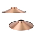thumbnail image 1 of FSLiving Replacement Dia 8.6" Lampshades For Hanging Pendant Lamp Wall Light Ceiling Light Flat Metal Red Copper Shade Vintage Design - Set of 2, 1 of 7