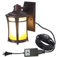 thumbnail image 1 of FSLiving Retro Style Gradient Glass Wall Lamp with Auto Timer IP65 with UL Waterproof Plug-in Button Cord Terrace Light Industrial Barn Sconce Terrace Lights for Outdoor/Indoor Wall Light - 1 Light, 1 of 8