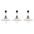 thumbnail image 1 of FSLiving Retro Vintage Design Adjusted Angle J-Type Track Head Lighting E26 Base White Metal Shade Tracking Light Fixture for Gallery Mirror Front Office Kitchen Island - Set of 3, 1 of 2