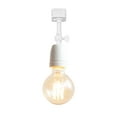 thumbnail image 1 of FSLiving Retro Vintage Design E26/E27 Ceramics Mini White Base Adjusted Titl Angle Rotated J System Track Head Lighting for Gallery Loft Kitchen Farmhouse(No Bulb & No Track) - 1 Pack, 1 of 5