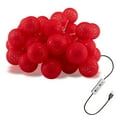 thumbnail image 1 of FSLiving String Lights with Timing Function,Curtain Lights 4.9ft String Lights with Timer Switch,USB Powered Globe LED Fairy Light For Christmas Party Bedroom Garden Decor - 1 Pack (Red), 1 of 5