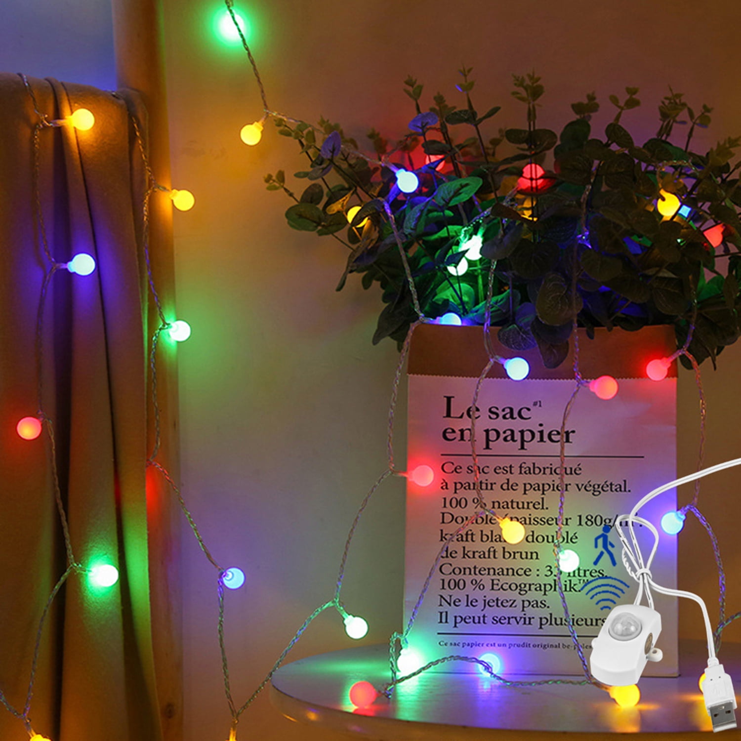 FSLiving String Lights,Waterproof Globe Fairy Light For Christmas Party ...