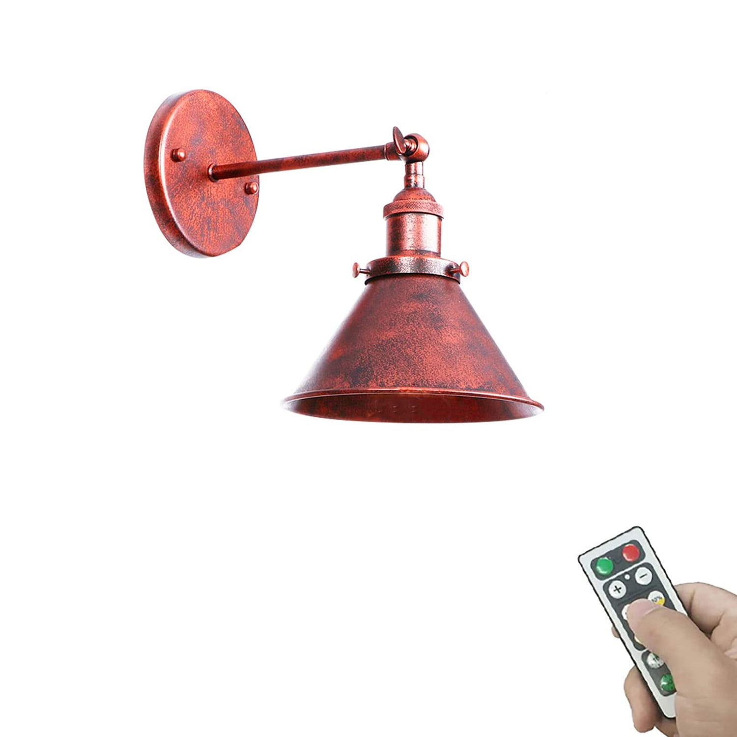 FSLiving Timer Battery Remote LED Dimming 100 Lumens Adjusted Angle