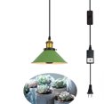 thumbnail image 1 of FSLiving Timer Hanging Grow Light for Indoor Plant Full Specturm, Plug in Light with 4500K 10W Focusing Grow Spotlight Bulb, Small Grow Lamp for Indoor Seed Plant Flower Output (Green) - 1 Pack, 1 of 1
