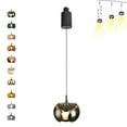 thumbnail image 1 of FSLiving Track Light Pendants 5W Adjustable Levitate H-Type Retractable Track Pendant Light with Macaron Pendants Indoor Island Light Adjustable Height Warm White 3000K for Kitchen,Black - 1 Pack, 1 of 7