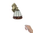 thumbnail image 1 of FSLiving USB Charging LED Battery Operated Remote Control Dimmable Wireless Tiffany Wall Lighting Handmade Glass Nightstand Wall Sconce Light Fixture for Loft Entrance Corrider - 1 Light, 1 of 7