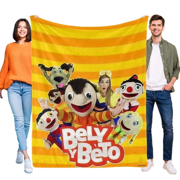 FSMYJJZY Bely y Beto Flannel Throw Blanket 30"x40" Soft Warm Home Couch Decor Gift
