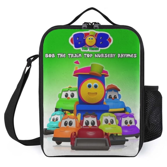 FSMYJJZY Bob The Train Lunch Bag 9.8x7.9x3.1in Insulated Cooler Bag for Women Men - Lunch Box Large Capacity for Work Travel Outdoor Picnic