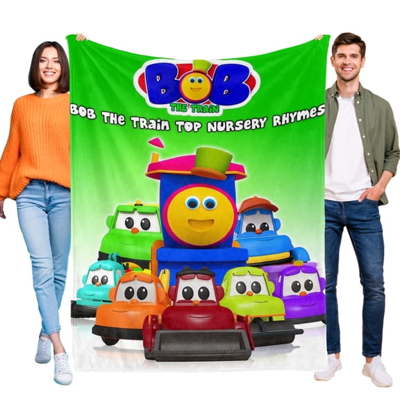 FSMYJJZY Bob The Train Throw Blanket 40"x50" Flannel Soft Bed Couch Gift Decor