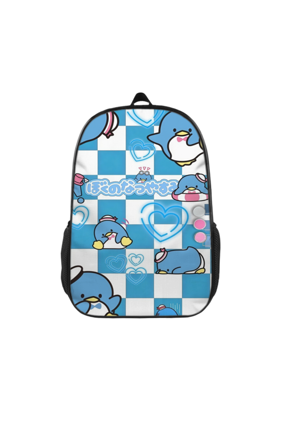 FSMYJJZY Casual Backpack, Tuxedo Sam Printed Polyester Backpack, Adjustable Padded Straps, Reinforced Bottom & Side Pockets