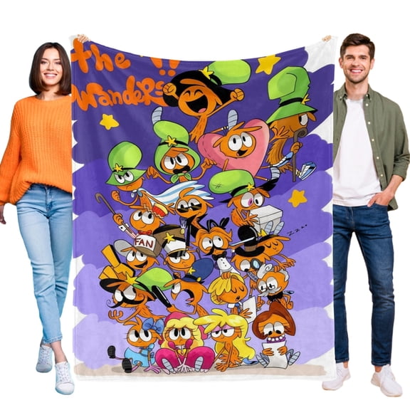 FSMYJJZY Soft Flannel Throw Blanket 30"x40" Wander Over Yonder Pattern Couch Bed Gift Blanket