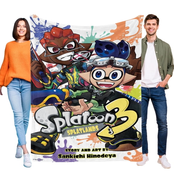 FSMYJJZY Splatoon Flannel Throw Blanket 50"x60" Soft Warm Home Couch Decor Gift