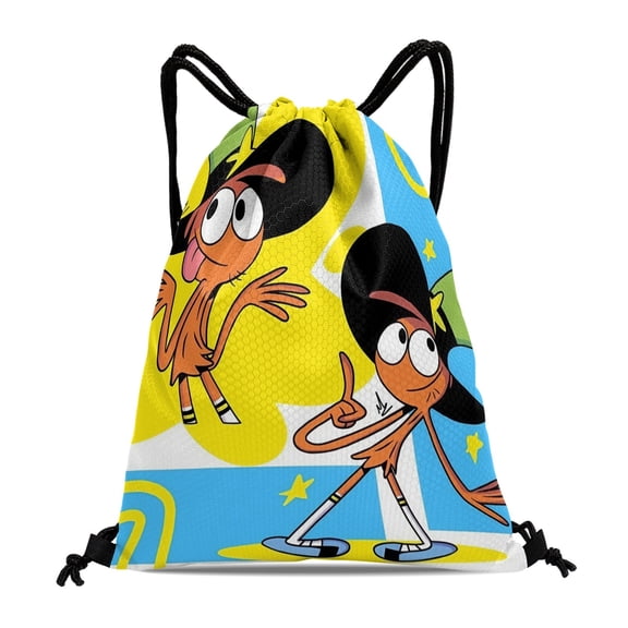 FSMYJJZY Wander Over Yonder Party Favor Drawstring Backpack Tote Bag 11.8"x15.7" Machine Washable Reusable for Adults