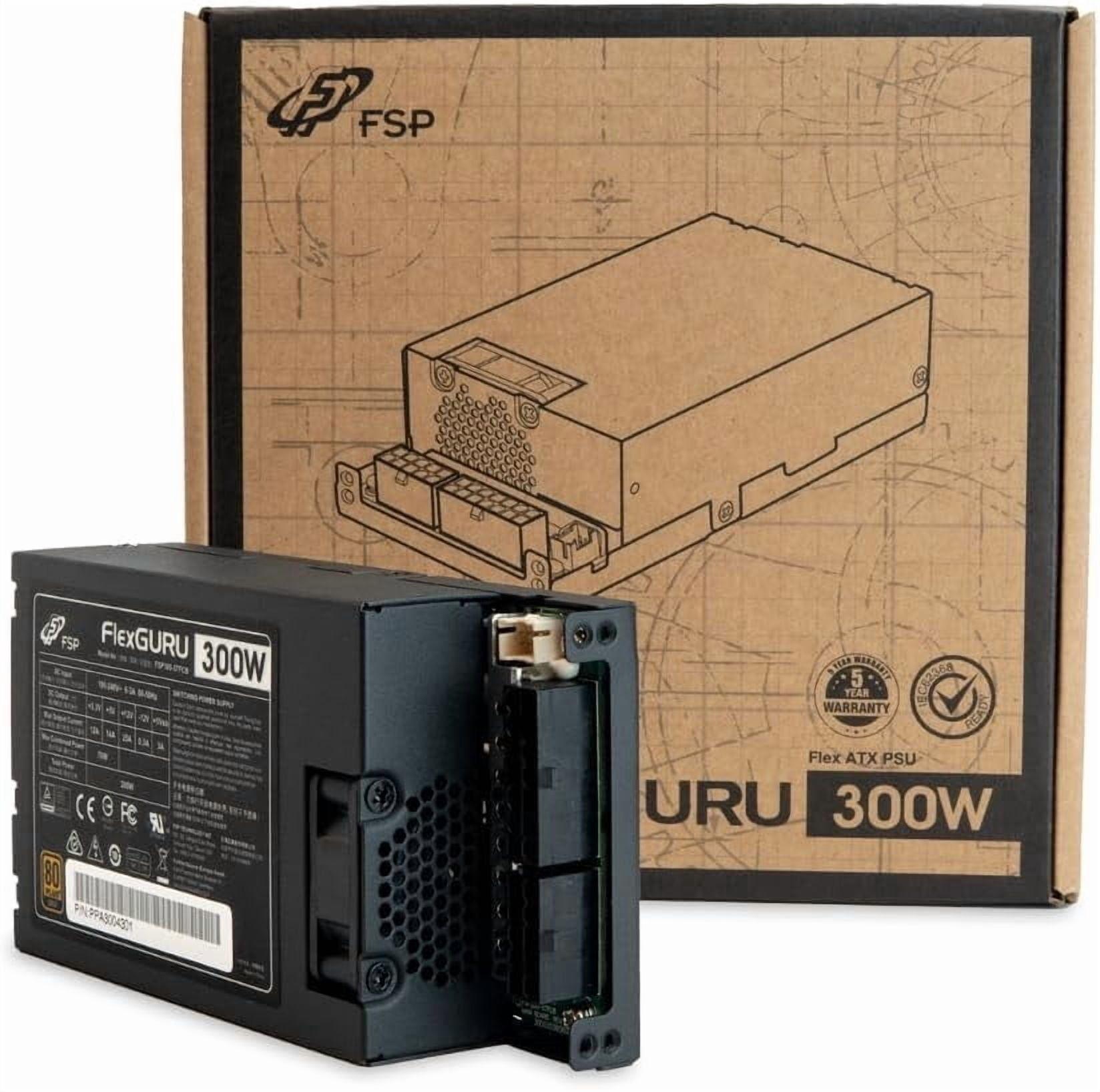 FSP FlexGURU Power Supply Flex ATX 300W 80 Plus Gold Full Modular ...