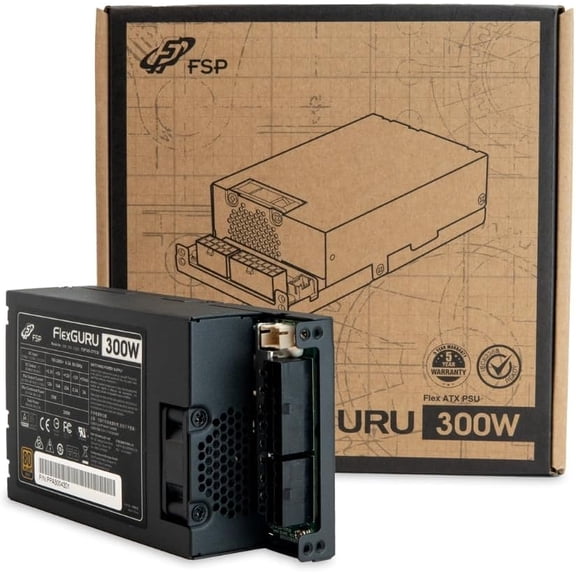 FSP FlexGURU Power Supply Flex ATX 300W 80 Plus Gold Full Modular (FSP300-57FCB)